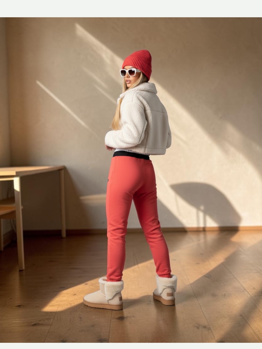 Bogner Cream Nessy  Shearling Ski Jacket Fire and Ice
